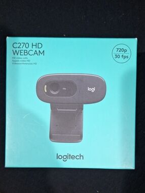 Logitech C270 HD Webcam — Black